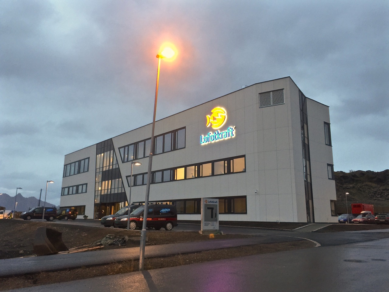 LED-logo skilt 2015 Lofotkraft